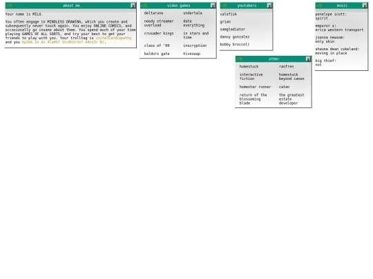 interests screenshot