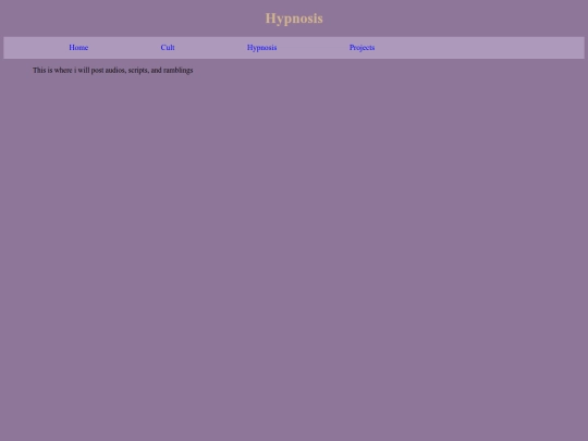 Hypnosis screenshot