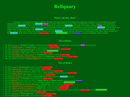 Reliquary screenshot