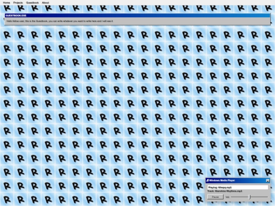 guestbook screenshot