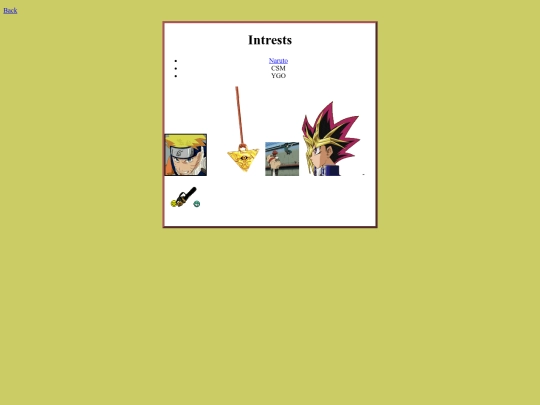 interests screenshot