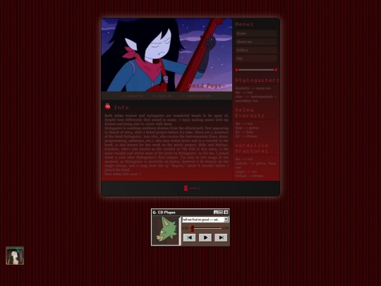 bandinfo screenshot