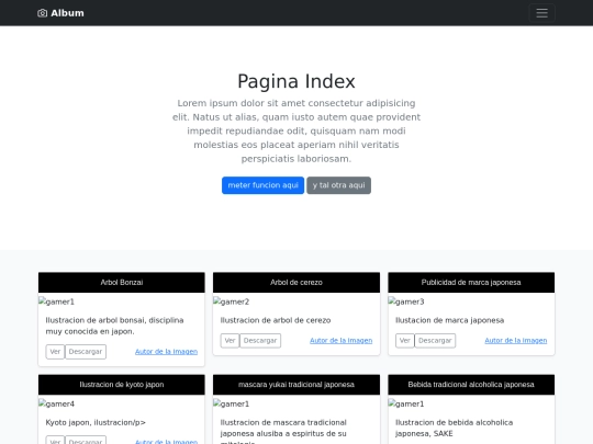 EjerciciosBootstrap/Ejercicio1/index1 screenshot