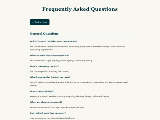 faq screenshot