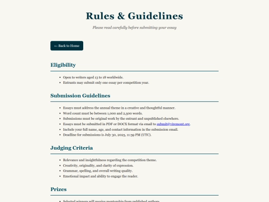 rules screenshot