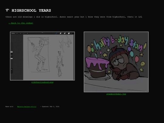 gallery/highschool-years screenshot