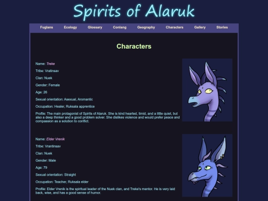 chars screenshot