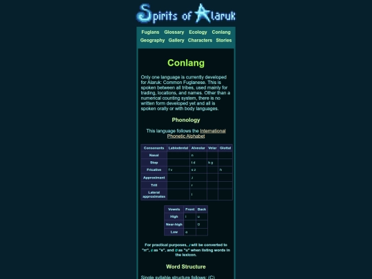 conlang/mobile screenshot