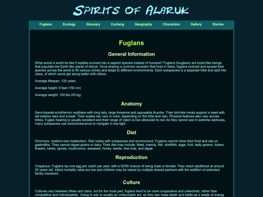 fuglans screenshot