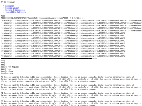 tx-02-regular-demo screenshot