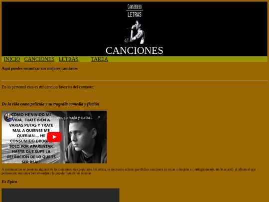 intranet/canciones screenshot