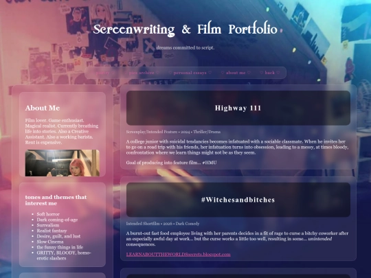 portfolio screenshot