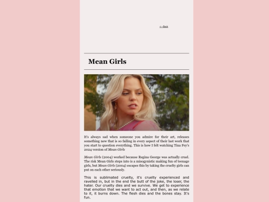 unfinished/mean_girls screenshot