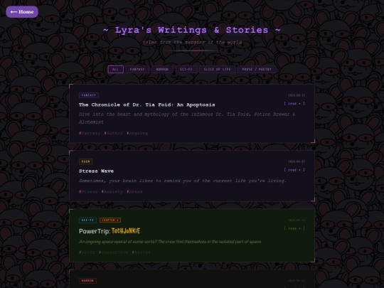 writings screenshot
