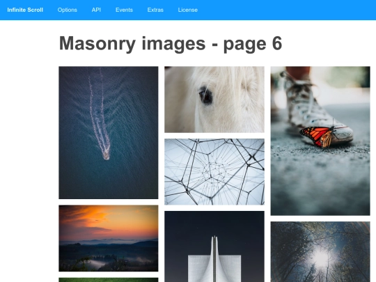 demo/masonry/page6 screenshot