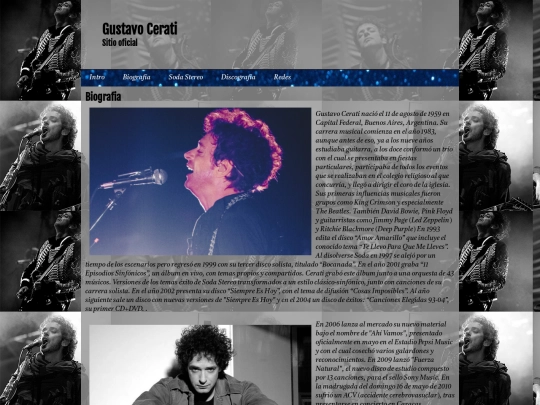 biografia screenshot