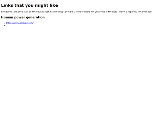 links screenshot