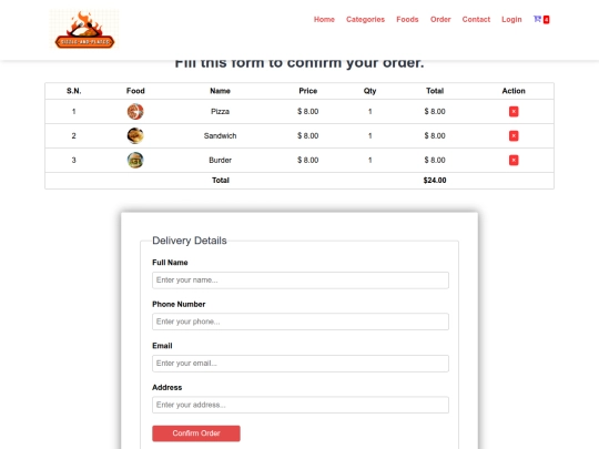 order screenshot