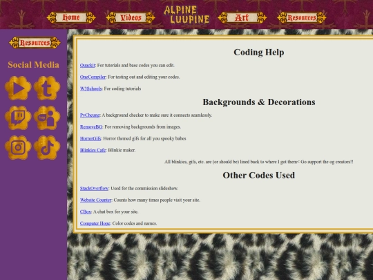 pages/resources screenshot