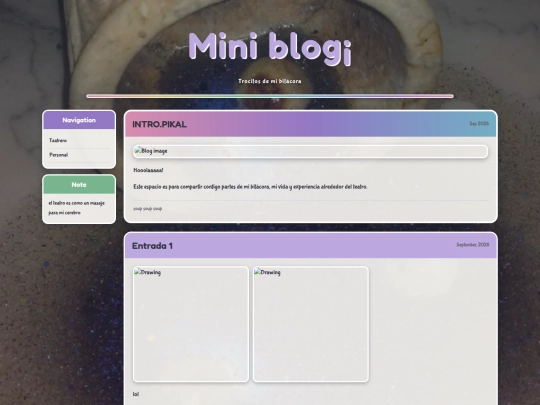 teatroP3/miniblog screenshot