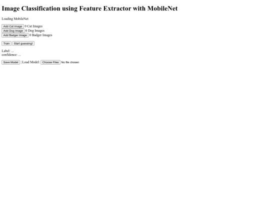 ml5jstemplate screenshot