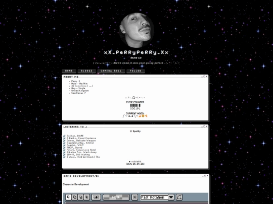 devving screenshot