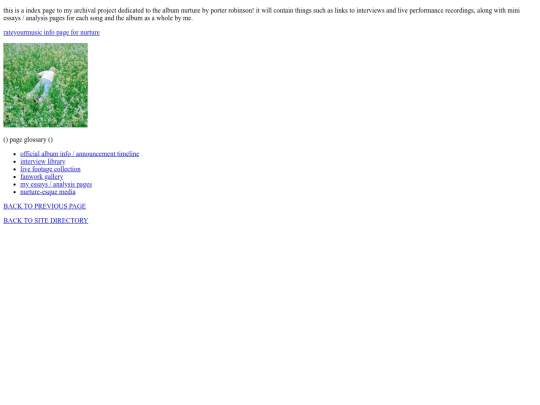 main-pages/things-i-like/music-pages/fav-albums/nurture-album/nurture-index screenshot