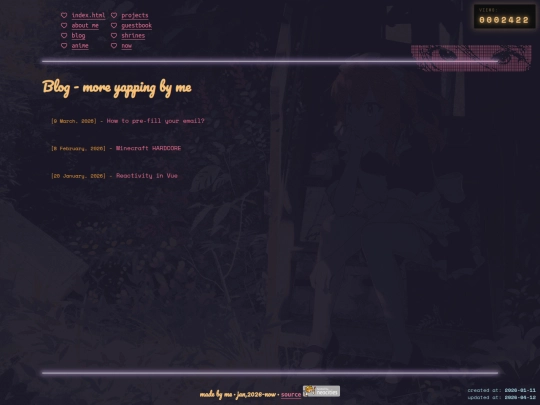 pages/blog screenshot