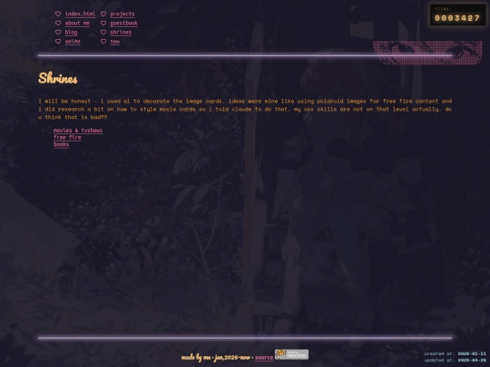 pages/shrines screenshot