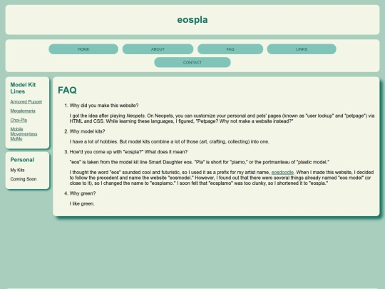 faq screenshot