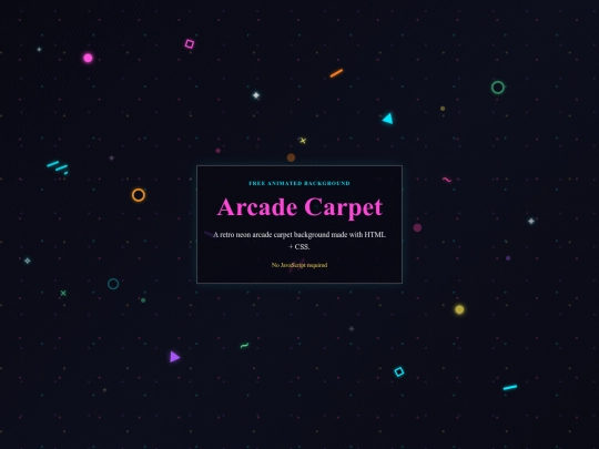 demos/arcade-carpet screenshot