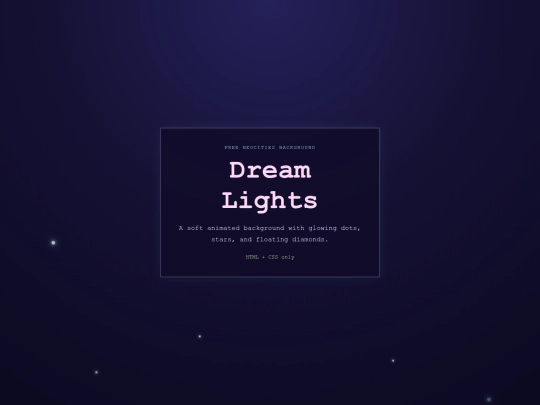 demos/dream-lights-background screenshot