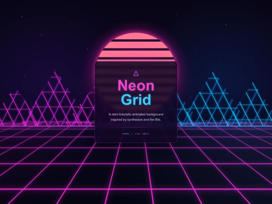 demos/synthwave-neon-grid screenshot