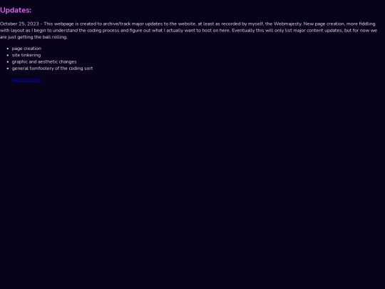 updates screenshot