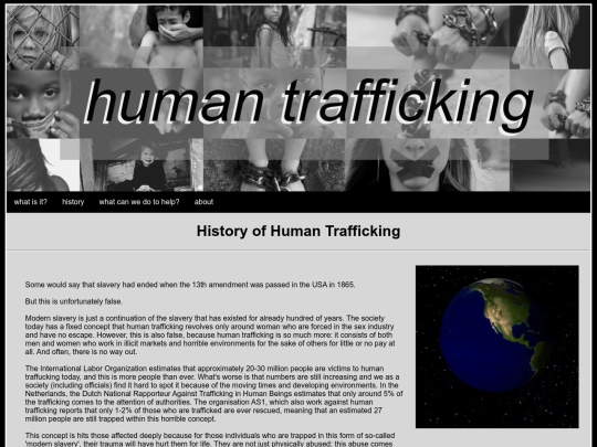 2019 Human Trafficking/history screenshot