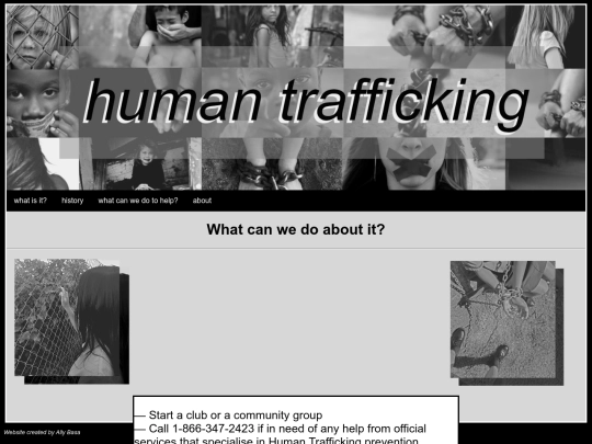2019 Human Trafficking/solution screenshot
