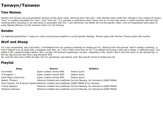 Bios/Tanwyn-Tanwen screenshot