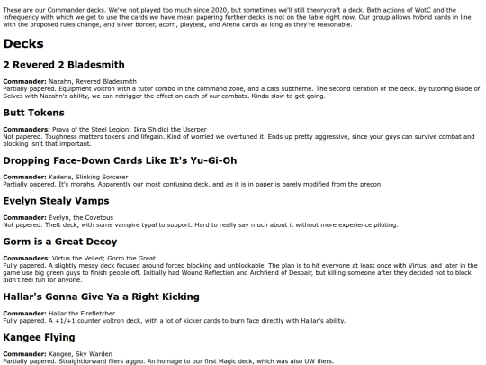 CommanderDecks screenshot