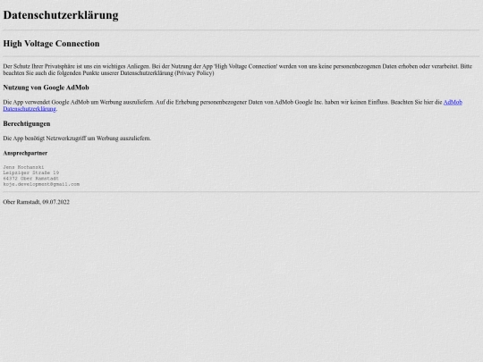 voltage/privacy screenshot