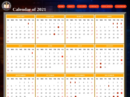 Calendar screenshot