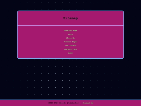 pages/sitemap screenshot