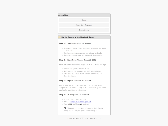 report screenshot