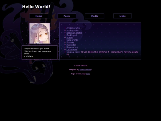 links screenshot