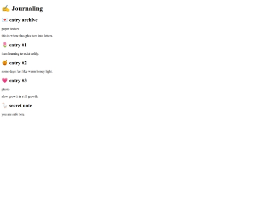 journaling screenshot