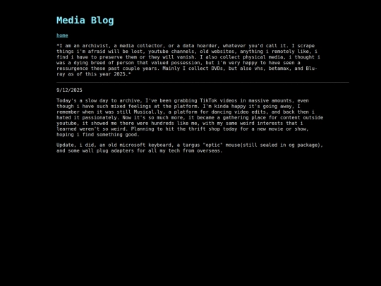 mediablog screenshot