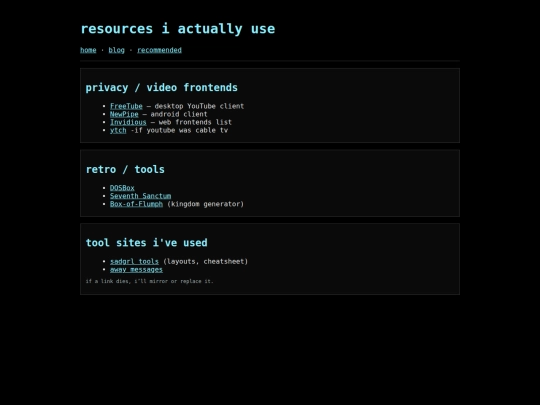 resources screenshot