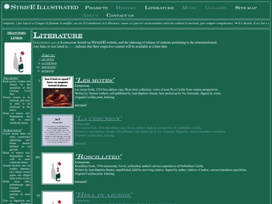 literature/home screenshot