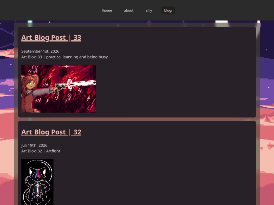 blog screenshot