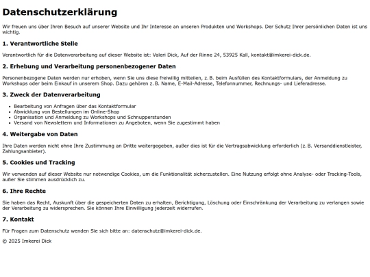 datenschutz screenshot