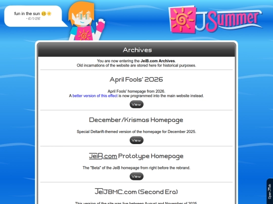 archives screenshot